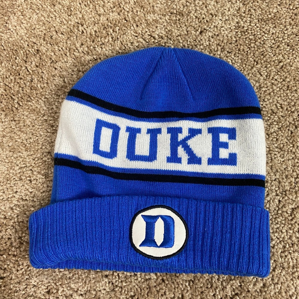 Nike Duke Blue Devils Beanie Hat Unisex OS Blue Cuffed Knit Logo
